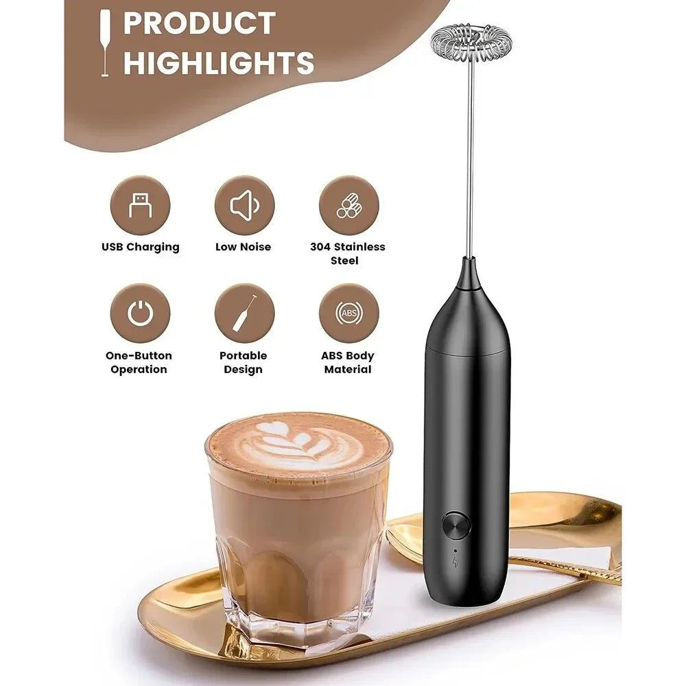 Mousseur à lait rechargeable - cuisine - autodidacte